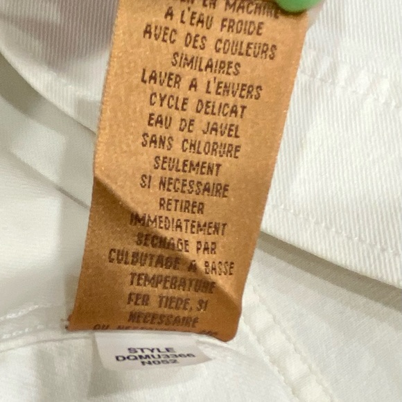 EUC Dana Buchman White Denim Jacket - Picture 7 of 9